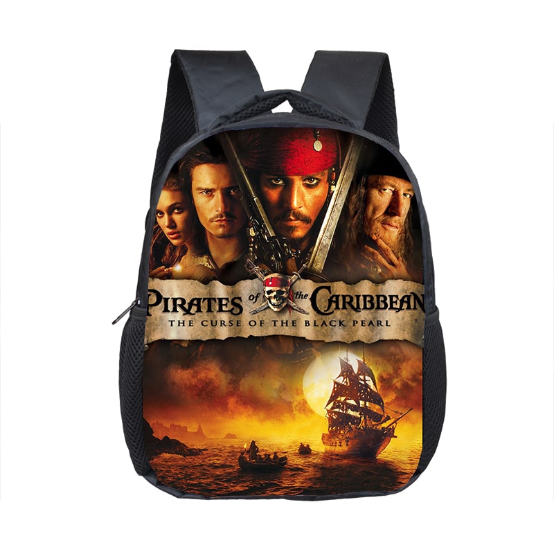 12 Inch Pirates Of The Caribbean Children's Backpack Kids School Cute Daily Bag Kindergarten Bags Girls Boys Waterproof Ruckpack