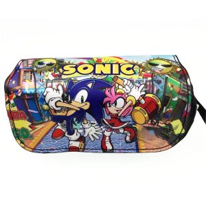 Hedgehog double zipper pencil case student general large capacity study stationery box