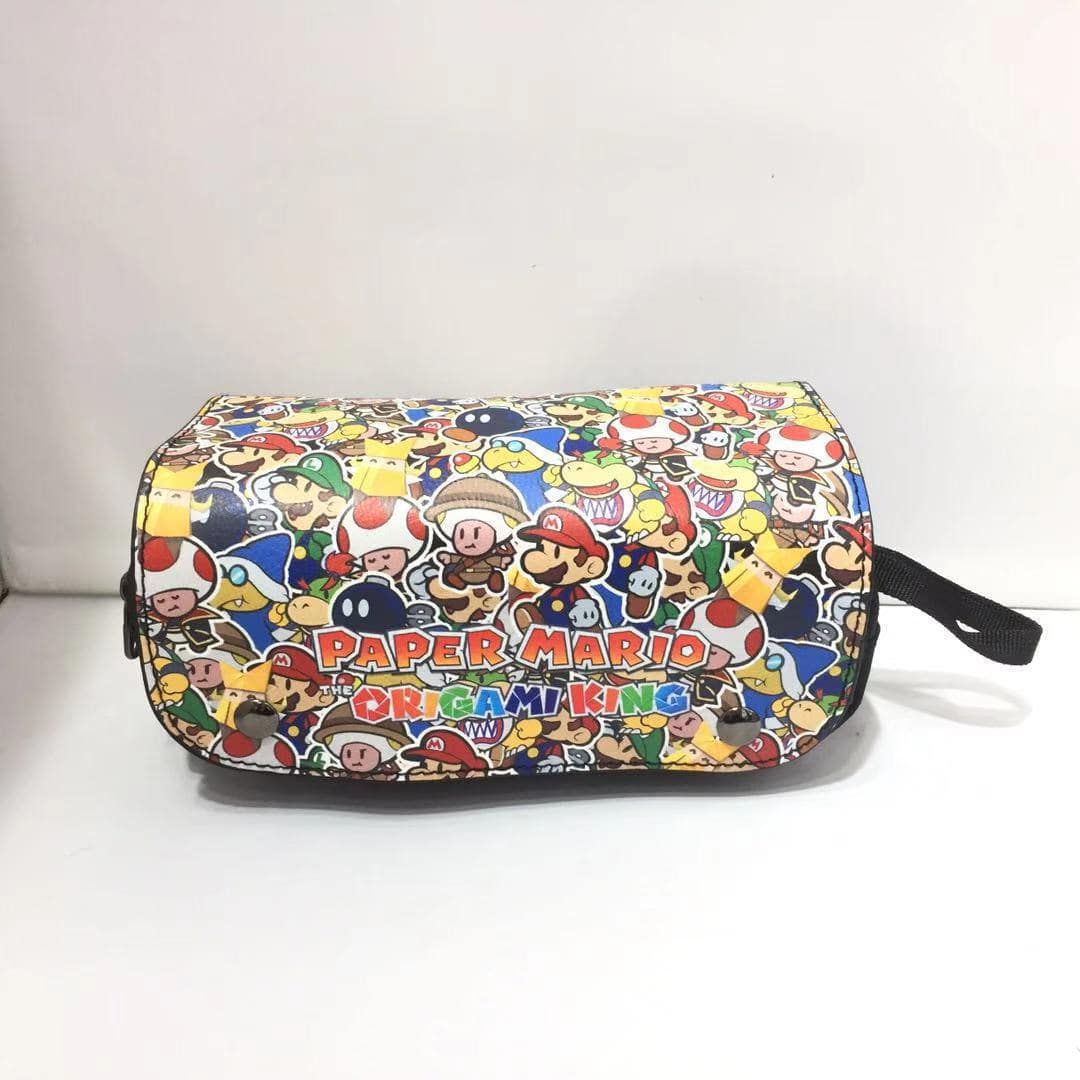 Super Mario double zipper pencil case student general large capacity study stationery box - Image 3