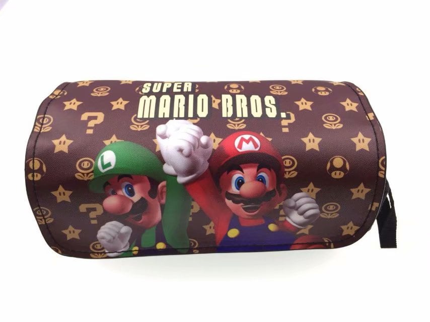 Super Mario double zipper pencil case student general large capacity study stationery box - Image 11