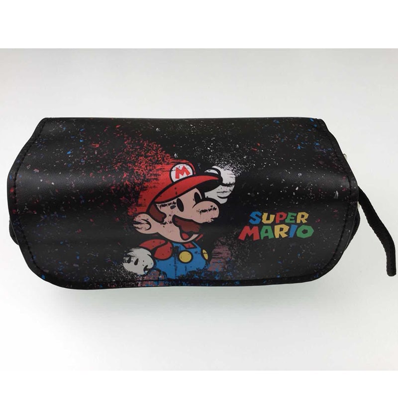 Super Mario double zipper pencil case student general large capacity study stationery box - Image 13