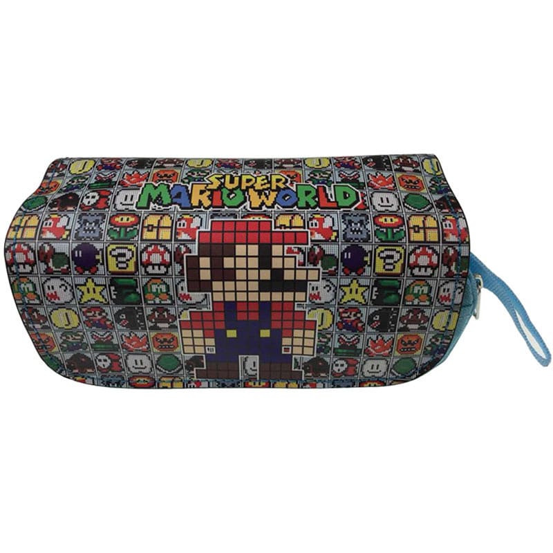 Super Mario double zipper pencil case student general large capacity study stationery box - Image 14