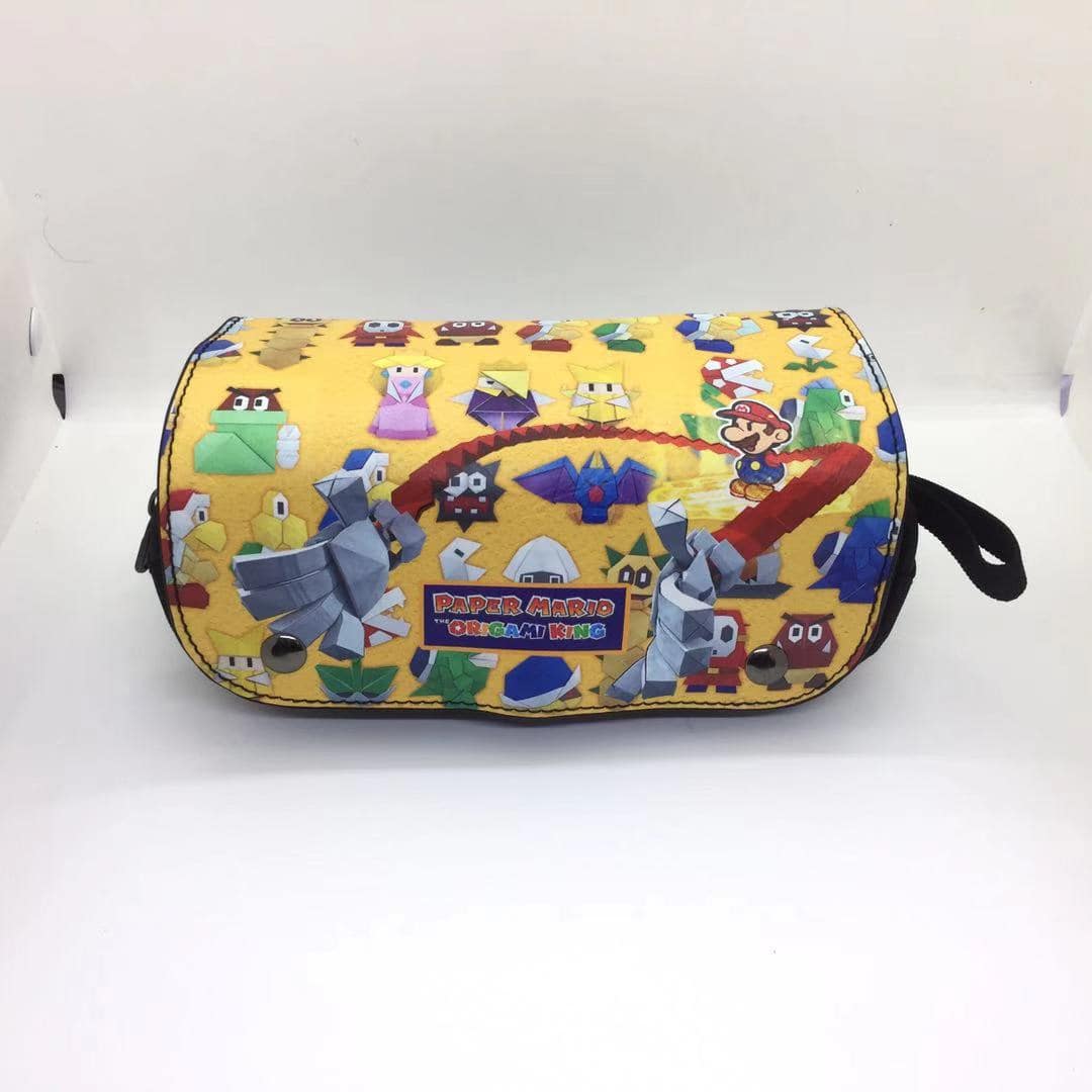 Super Mario double zipper pencil case student general large capacity study stationery box