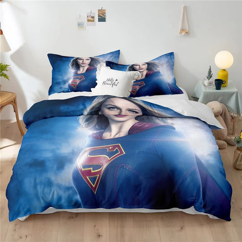 Superman Comfortable Bedding Three-Piece Soft and Breathable Duvet Cover Gift - Image 11