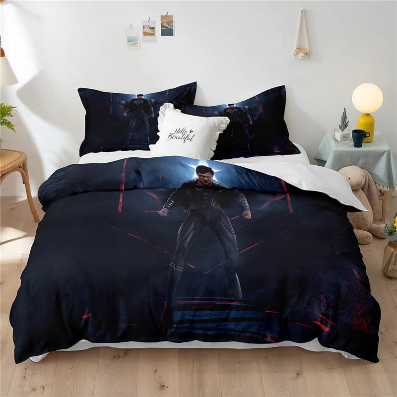 Superman Comfortable Bedding Three-Piece Soft and Breathable Duvet Cover Gift - Image 25