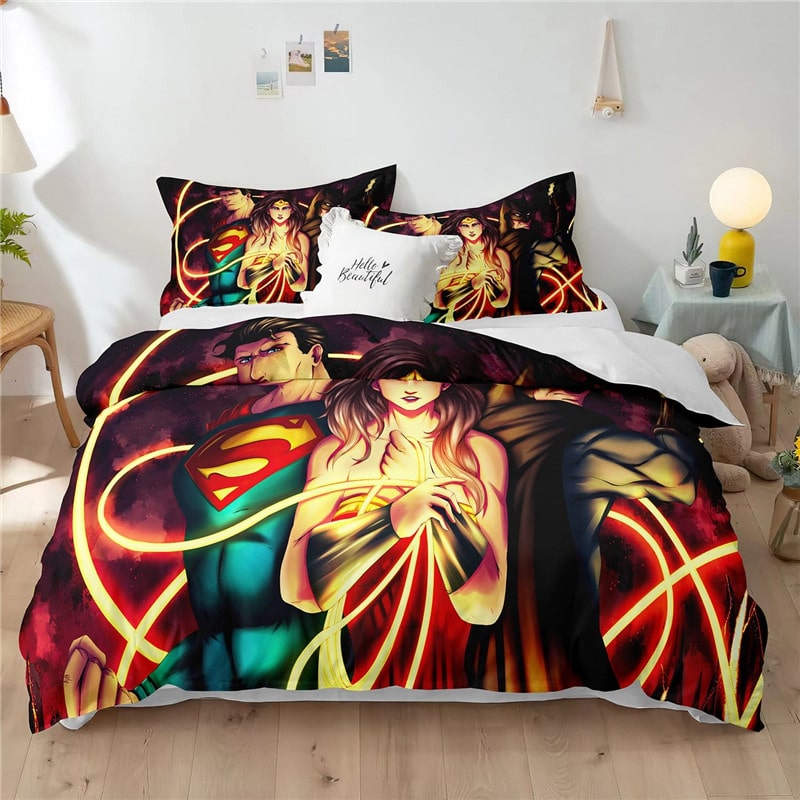 Superman Comfortable Bedding Three-Piece Soft and Breathable Duvet Cover Gift - Image 6