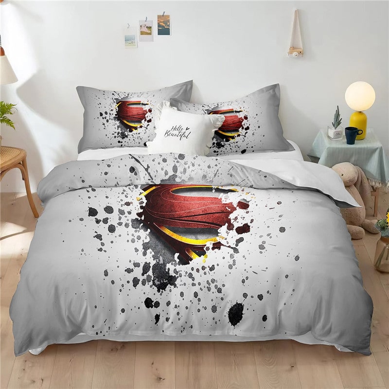 Superman Comfortable Bedding Three-Piece Soft and Breathable Duvet Cover Gift - Image 7