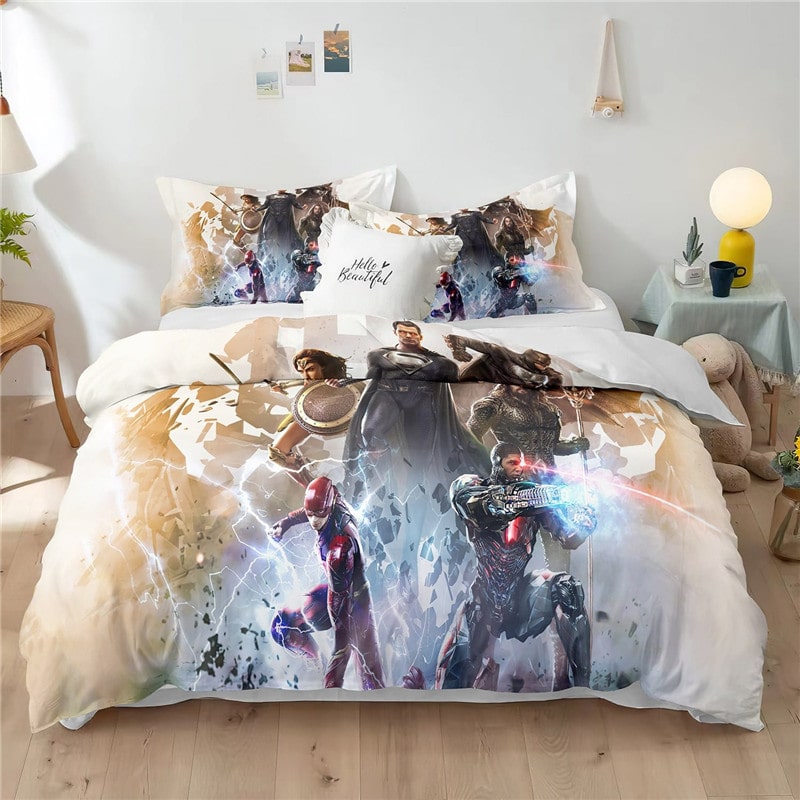 Superman Comfortable Bedding Three-Piece Soft and Breathable Duvet Cover Gift - Image 9