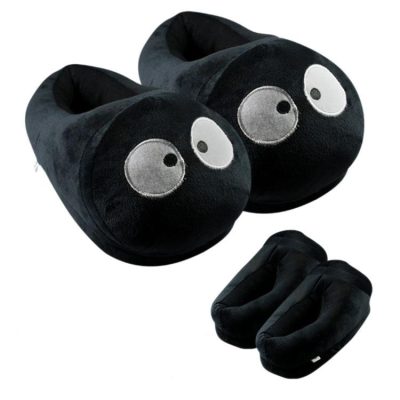 Totoro Home Warm All-Inclusive Plush Slippers - Image 4