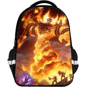 World of Warcraft WOW Backpack Kids Youth Student High Capacity Waterproof School Bag Birthday Gifts