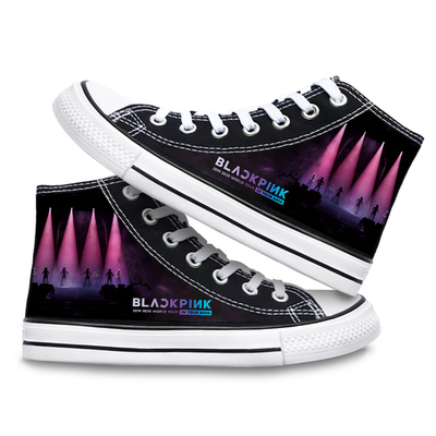 Blackpink high-top canvas shoes all-match sweet and cool casual trend