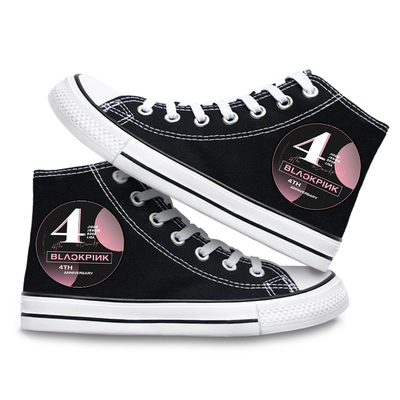 Blackpink high-top canvas shoes all-match sweet and cool casual trend - Image 15