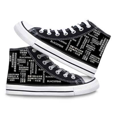 Blackpink high-top canvas shoes all-match sweet and cool casual trend - Image 16