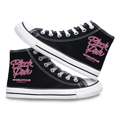 Blackpink high-top canvas shoes all-match sweet and cool casual trend - Image 17