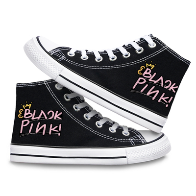 Blackpink high-top canvas shoes all-match sweet and cool casual trend - Image 18