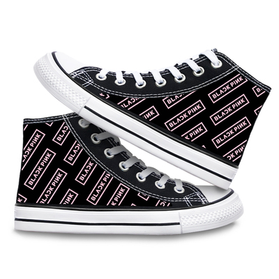 Blackpink high-top canvas shoes all-match sweet and cool casual trend - Image 4