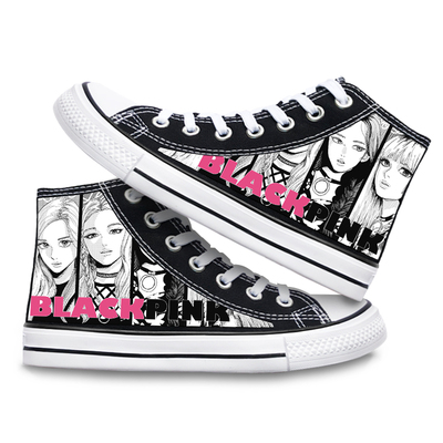 Blackpink high-top canvas shoes all-match sweet and cool casual trend - Image 6