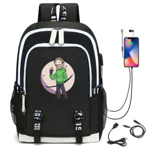 Dream was taken Men's and women's backpack USB backpack computer bag student school bag