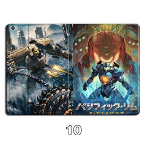 Pacific Rim double sided Ipad Leather Case Advanced Pu Leather Protective Cover Automatic Wake Up and Sleep Magnetic Closure Multiple Angle Bracket