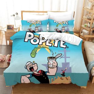 Popeye the Sailor Comfortable Bedding Three-Piece Soft and Breathable Duvet Cover