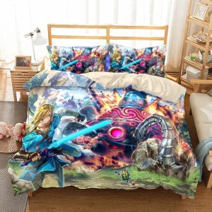 The Legend of Zelda Comfortable Bedding Three-Piece Soft and Breathable Duvet Cover Gift