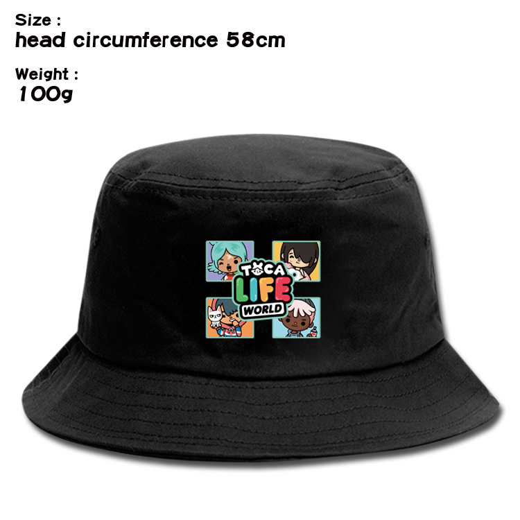 Toca Life World Women Men Bucket Hats Unisex Fisherman Hat Fashion Solid Wild Sun Protection Cap Boys Girls Outdoors Sunscreen Hat - Image 11