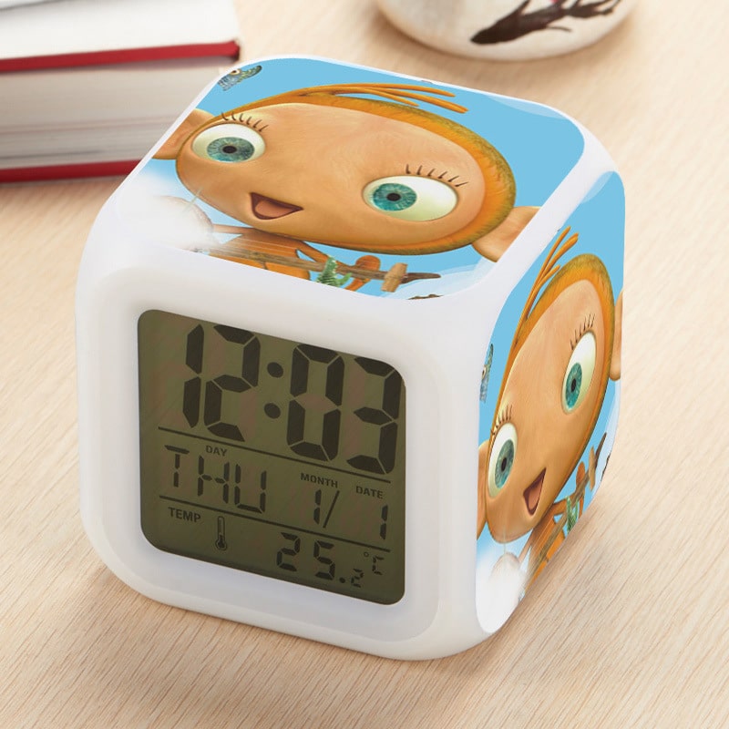 Waybuloo Alarm Clock Led Light 7 Color Change Electronic Desk Watch Square Table - Image 7