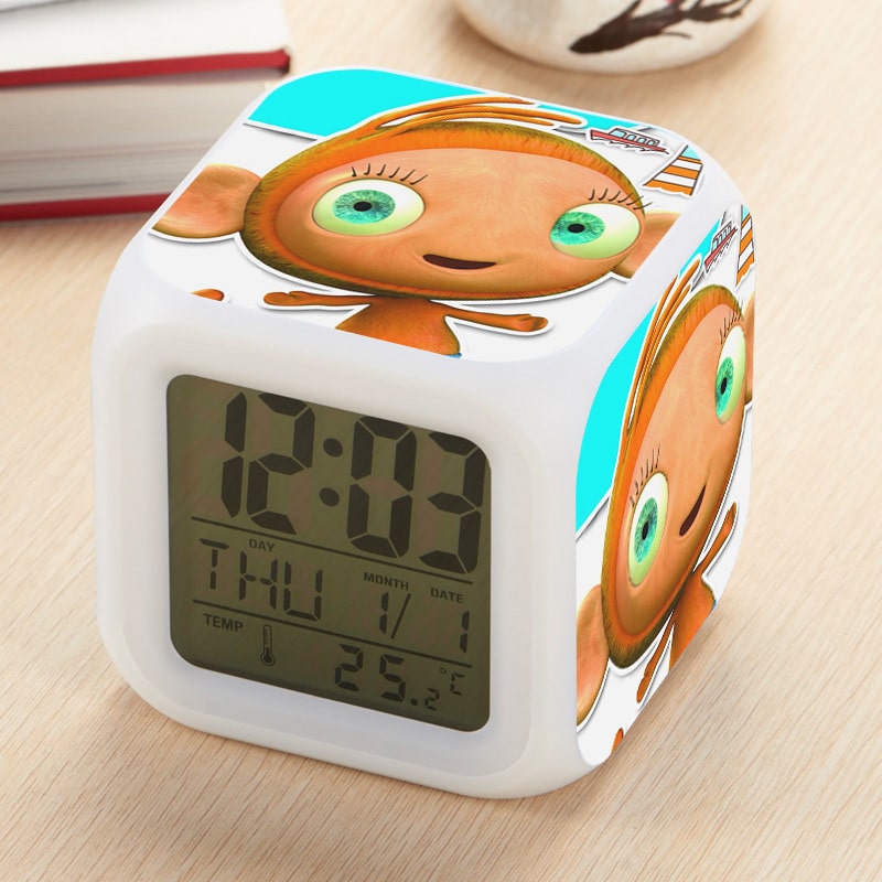 Waybuloo Alarm Clock Led Light 7 Color Change Electronic Desk Watch Square Table - Image 15