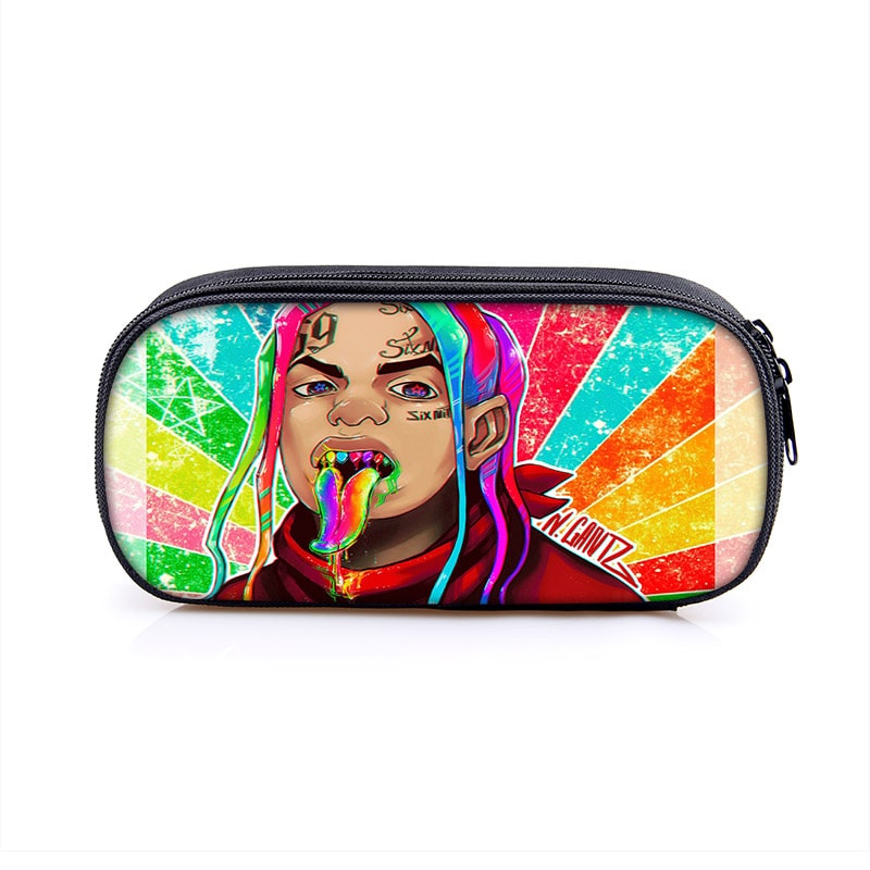 6ix9ine Large Pencil Case Purse Storage Bags Multifunction Cosmetic Bag - Image 3