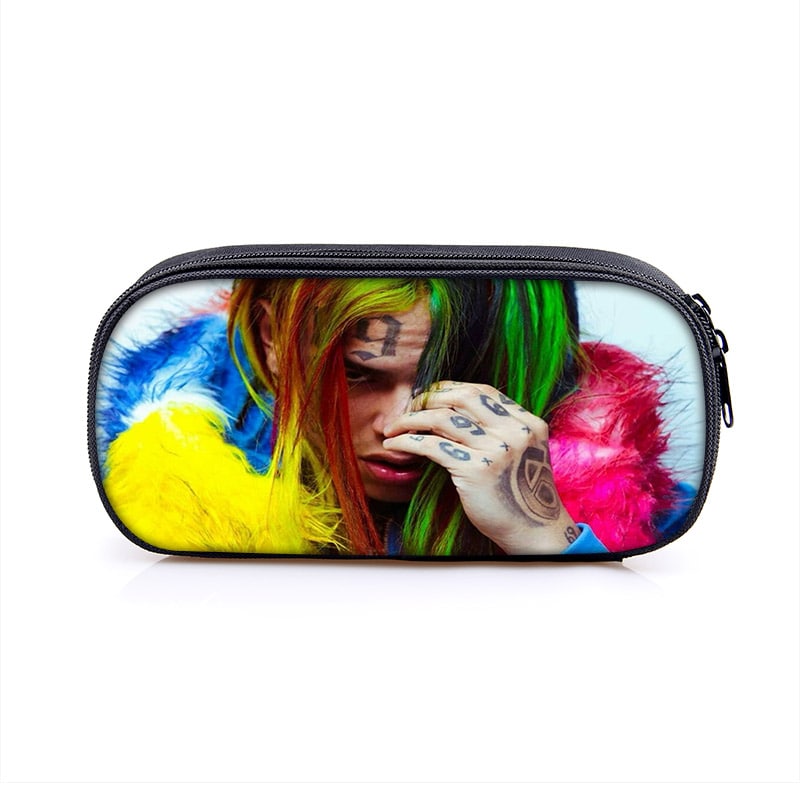 6ix9ine Large Pencil Case Purse Storage Bags Multifunction Cosmetic Bag - Image 4