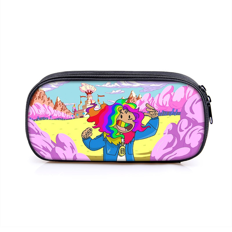 6ix9ine Large Pencil Case Purse Storage Bags Multifunction Cosmetic Bag - Image 5