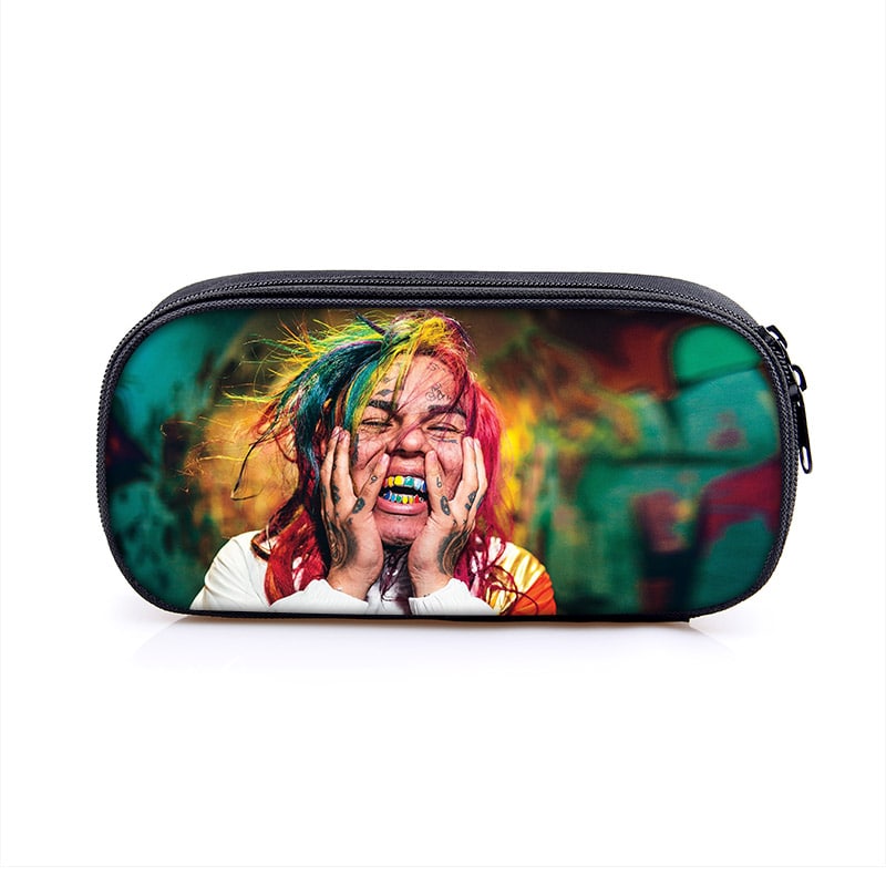 6ix9ine Large Pencil Case Purse Storage Bags Multifunction Cosmetic Bag - Image 6