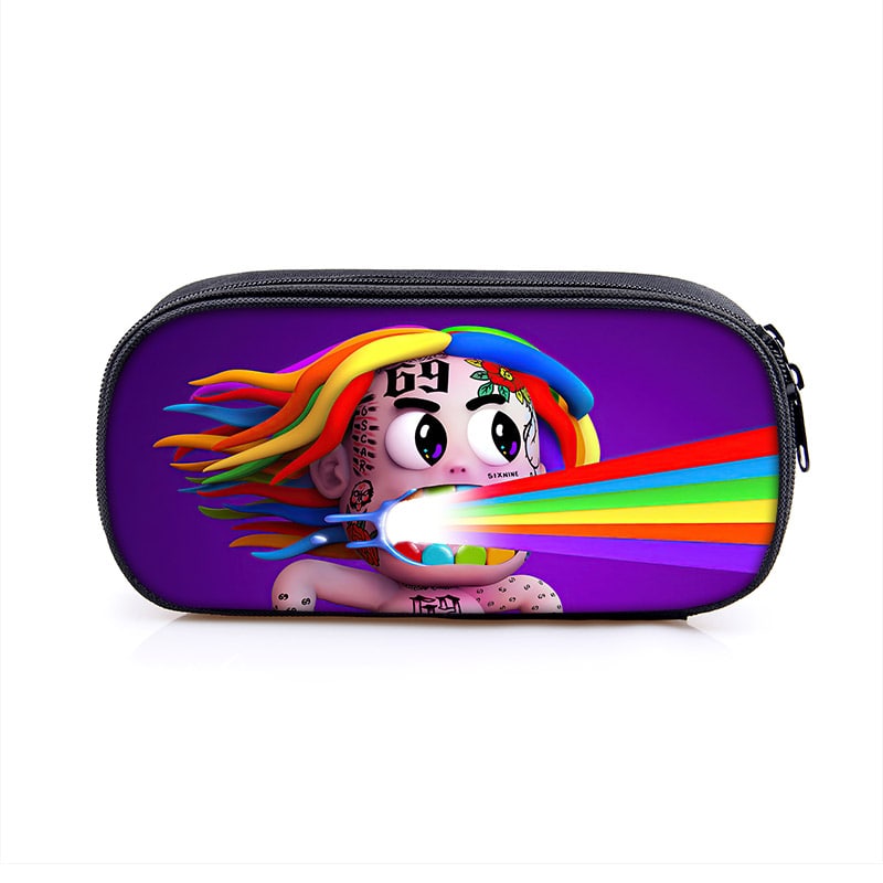 6ix9ine Large Pencil Case Purse Storage Bags Multifunction Cosmetic Bag - Image 8