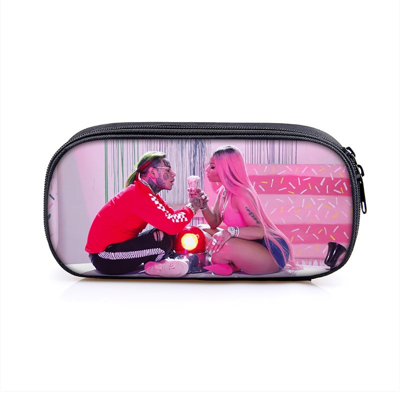 6ix9ine Large Pencil Case Purse Storage Bags Multifunction Cosmetic Bag - Image 10