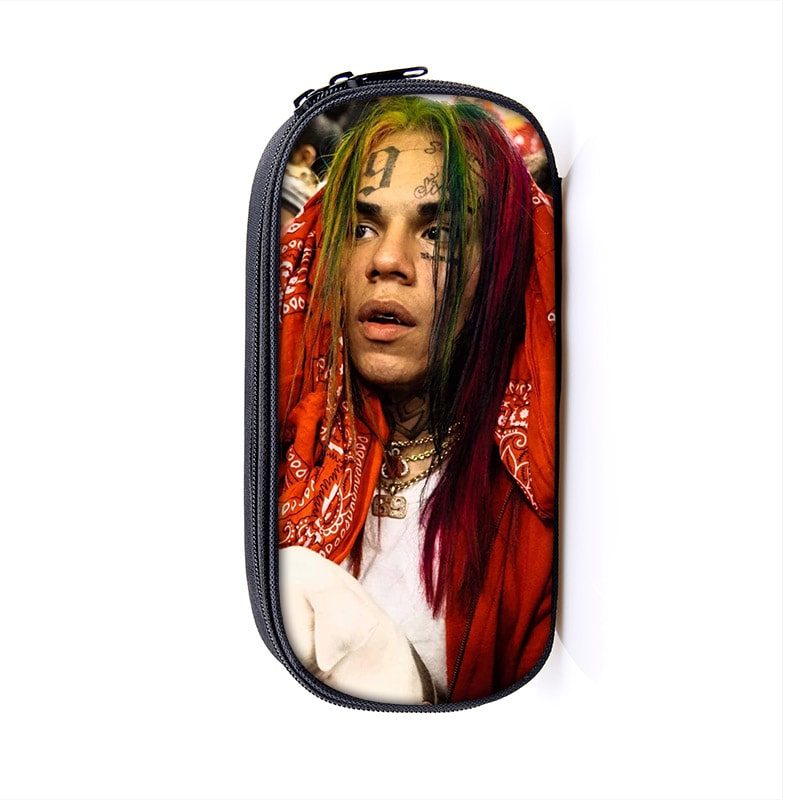 6ix9ine Large Pencil Case Purse Storage Bags Multifunction Cosmetic Bag - Image 11