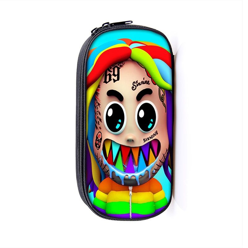 6ix9ine Large Pencil Case Purse Storage Bags Multifunction Cosmetic Bag - Image 14