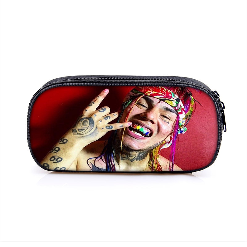 6ix9ine Large Pencil Case Purse Storage Bags Multifunction Cosmetic Bag - Image 18
