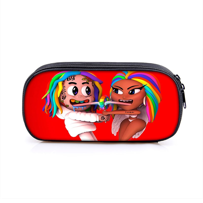 6ix9ine Large Pencil Case Purse Storage Bags Multifunction Cosmetic Bag - Image 20