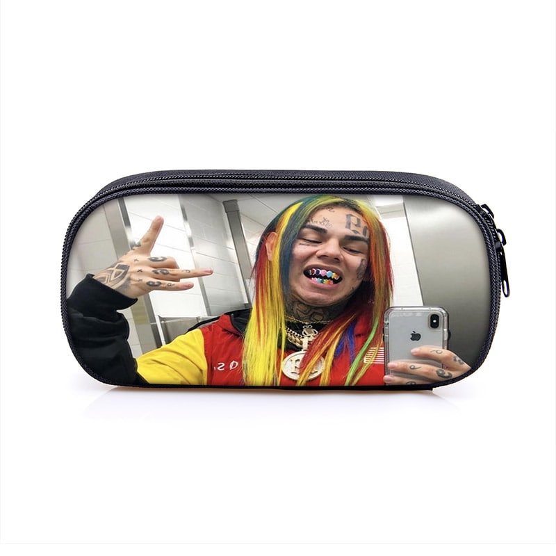 6ix9ine Large Pencil Case Purse Storage Bags Multifunction Cosmetic Bag - Image 23