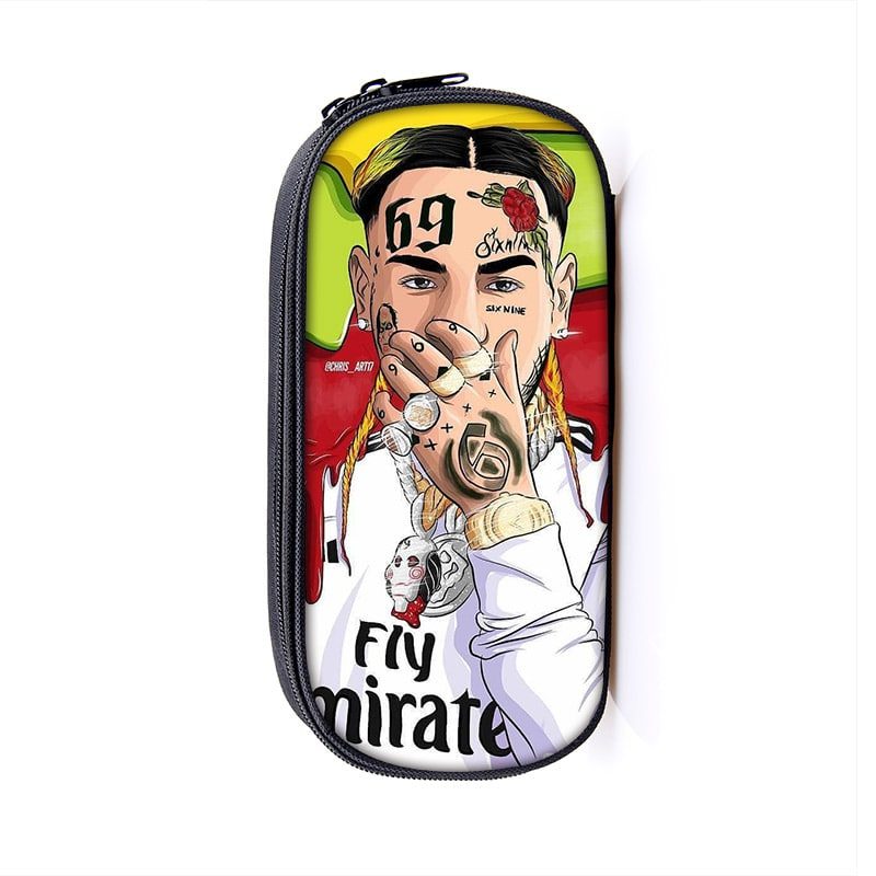 6ix9ine Large Pencil Case Purse Storage Bags Multifunction Cosmetic Bag - Image 33