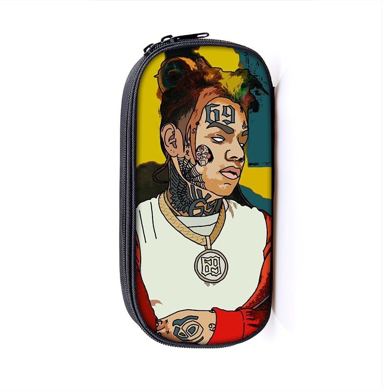 6ix9ine Large Pencil Case Purse Storage Bags Multifunction Cosmetic Bag - Image 34