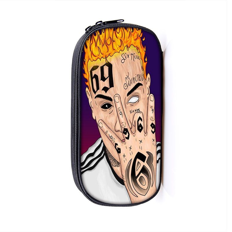 6ix9ine Large Pencil Case Purse Storage Bags Multifunction Cosmetic Bag - Image 35
