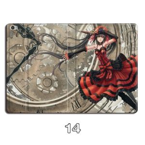 DATE A LIVE double sided Ipad Leather Case Advanced Pu Leather Protective Cover Automatic Wake Up and Sleep Magnetic Closure Multiple Angle Bracket