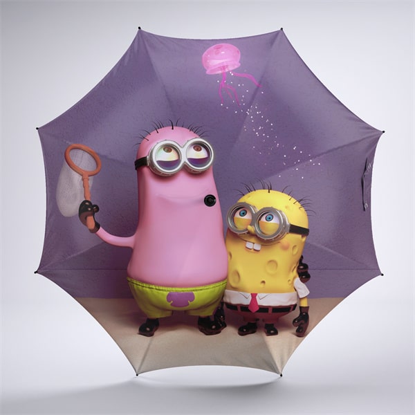 Minions Foldable Umbrella For Sunny Rainy Anti-UV Umbrella - Image 12