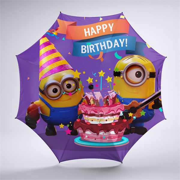 Minions Foldable Umbrella For Sunny Rainy Anti-UV Umbrella - Image 3