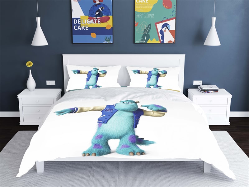 Monsters University Comfortable Bedding Three-Piece Soft and Breathable Duvet Cover Gift - Image 23