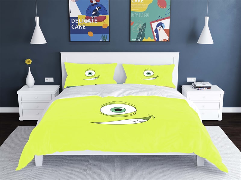 Monsters University Comfortable Bedding Three-Piece Soft and Breathable Duvet Cover Gift - Image 24
