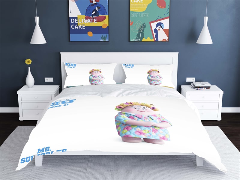 Monsters University Comfortable Bedding Three-Piece Soft and Breathable Duvet Cover Gift - Image 26