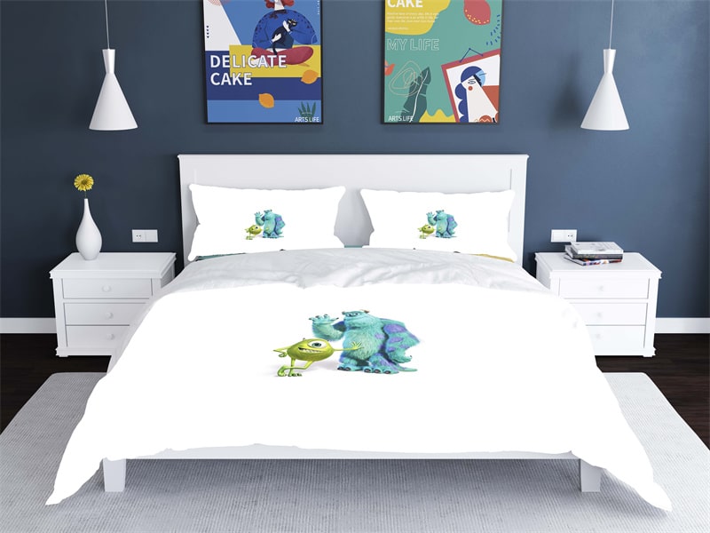 Monsters University Comfortable Bedding Three-Piece Soft and Breathable Duvet Cover Gift - Image 29