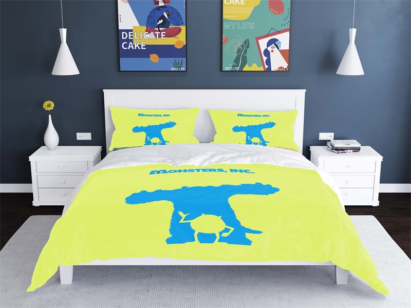 Monsters University Comfortable Bedding Three-Piece Soft and Breathable Duvet Cover Gift - Image 32